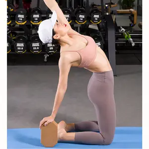 Bloque de corcho Eva personalizado para hacer ejercicio, bloque de corcho para Yoga, Pilates, gimnasio, fitness, ecológico, de alta calidad