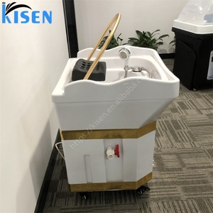 Kisen Professional Head Spa Backwash Shampoo Bowl Sink Portable Shampoo Basin with Water tank Water <b>Heater</b> No Plumbing - Product Image 6