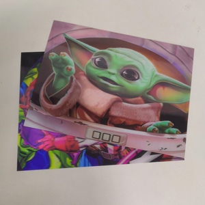 Anime lenticolare 3D poster design 3D Best seller personalizzato di <span class=keywords><strong>Yoda</strong></span> <span class=keywords><strong>baby</strong></span> - Product Image 1