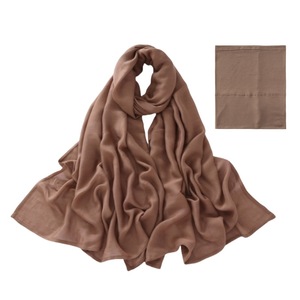 Hijab musulmán de Material nuevo Modal para mujer, venta al por mayor, Jersey Hijab musulmán de Color sólido liso de lujo para mujer, Jersey Premium con gorras interiores - Product Image 3