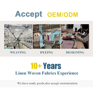 Cung Cấp Bán Buôn 100% Tinh Khiết Pháp Lanh Bé Vải Lanh 256 Màu Sắc Dệt Thân Thiện Với Môi Hữu Cơ Thoáng Khí Ăn Mặc Cô Gái Chàng Trai - Product Image 6