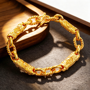 Bracelet à motif torsadé Bagua, fabricant <span class=keywords><strong>de</strong></span> bijoux <span class=keywords><strong>de</strong></span> marque chinoise SL600 - Product Image 1