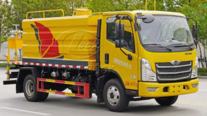 รถบรรทุกน้ำ FOTON 6M3 4X2 เกียร์ธรรมดา รถบรรทุกถังน้ำราคาประหยัดสำหรับใช้งานในเขตเทศบาล - Product Image 3
