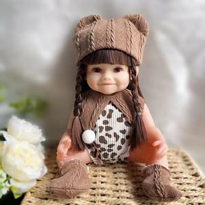 En stock <30cm Poupée réaliste en silicone souple <span class=keywords><strong>Reborn</strong></span> Jouet miniature populaire de dessin animé pour bébé unisexe Formation AhsKacno Hx143 - Product Image 1