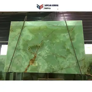 Bloque de piedra de ónix verde para suelo y pared, suministro directo de fabricación china, precio bajo