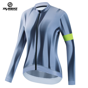 Ykywbike été cyclisme à manches longues cyclisme maillot femmes séchage rapide respirant haut léger Pro <span class=keywords><strong>vélo</strong></span> <span class=keywords><strong>vêtements</strong></span> - Product Image 2