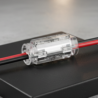 Connecteurs rapides pour fils fins 2 broches, bornes de raccordement transparentes sans outil pour spots encastrés, câblage PC basse tension 22AWG