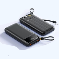 Banques d'alimentation Kitway OEM Factory 10000mAh, double port, charge rapide 22.5W, écran numérique, interface d'entrée Type-C, prise universelle