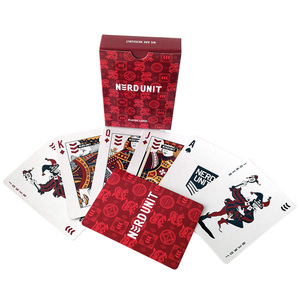 Cartes à jouer personnalisées imprimées recto-verso avec échantillon <span class=keywords><strong>gratuit</strong></span>, logo personnalisé, usage familial - Product Image 2