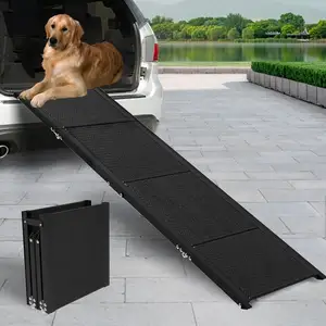CANBO faltbare tragbare Aluminium-Haustierleiter rutschfeste Hundeleiter für große Hunde Outdoor-Hunde-Rampen