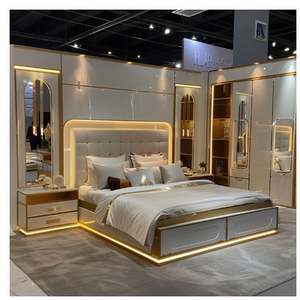 เตียงไม้ดีไซน์ใหม่สุดหรู ขนาดคิงไซส์ สำหรับโรงแรม - Product Image 3