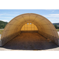 OEM/ODM Hangars en acier Auvent d'atelier préfabriqué Entrepôt Hall Hangar Abri de toit Dôme à cadre métallique Couverture en PVC à vendre