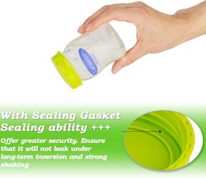 (9 pièces) Bouchons de bouteilles de voyage et couvercles de rangement de remplacement pour bouteilles <span class=keywords><strong>Lansinoh</strong></span> MAM, étanchéité des boissons - Product Image 3