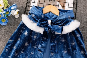 Nuove ragazze <span class=keywords><strong>Elsa</strong></span> mantello ragazze più velluto mantello Costume Cosplay di Halloween principessa bambini cartoni animati scialle con cappuccio abbigliamento - Product Image 6
