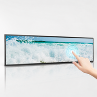 Monitor de Señalización Digital Comercial de Escritorio con Pantalla LCD Ultra Ancha Táctil de 37 Pulgadas, OEM ODM