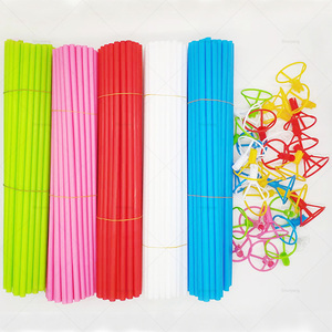 Accessoires <span class=keywords><strong>pour</strong></span> ballons en plastique : <span class=keywords><strong>support</strong></span> de bâton de <span class=keywords><strong>ballon</strong></span> portable de 40 cm et coupelles - Product Image 2