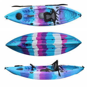El Mejor Kayak Individual de Pesca de 8.7 pies, Canoa de Pesca de Plástico HDPE Rotomoldeado, Kayak de 1 Plaza con Remo para Alquiler, Venta al por Mayor de Fábrica para Turistas - Product Image 3