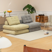 Canapé-lit modulaire de style moderne et luxueux, pliable en deux, pour appartement, fauteuil de salon en fausse fourrure d'agneau, modulable et confortable