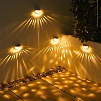 Waterdicht Op Zonne-energie Outdoor Wandlamp Sensor Muur Beveiliging Licht Led Tuin Hek Licht
