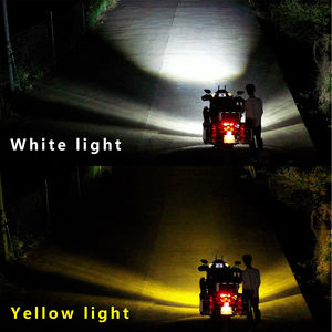 Conduite DRL + Avertissement 2in1 Combo Aux phares <span class=keywords><strong>avant</strong></span> Led Upgraded Scooter ou Moto Embedded Grille Mount Anti-Fog Spotlights - Product Image 4