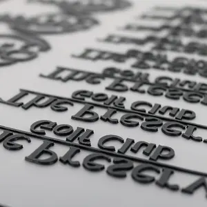 Kustom 3D silikon nama pribadi besi pada Logo Transfer panas cetak stiker pakaian label Patch