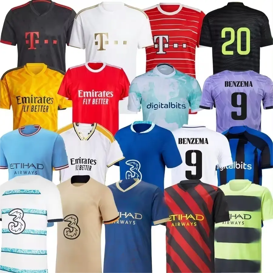 Wholesale Custom Sublimation Printing Uniforms Sportswear Set Team Training Soccer Jersey Original High Quality Football Jerseys