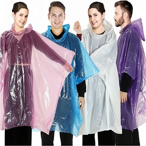 Waterdicht heldere plastic regenpak om u warm en veilig te houden