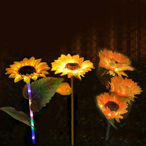 Chất lượng cao bán buôn tùy chỉnh giá rẻ năng lượng mặt trời ánh sáng hướng dương ngoài trời sân vườn không thấm nước đèn cỏ - Product Image 4