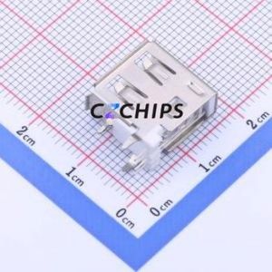 KH-AF90CWJ-14JB-OX USB Connector Through hole Component (THT) Connector Type-A Female Side Insert 4P - Product Image 2