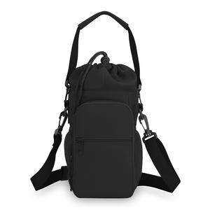 Sac à bouteille d'eau LJDT914 avec poche pour téléphone, sac fourre-tout à cordon, sac à dos de voyage unisexe pour l'extérieur, rose, blanc, noir, bleu, vert - Product Image 4