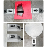 Pince à broche simple de précision M8, mâchoires de serrage robustes, bloc de maintien réversible à dents crantées pour machine de fraisage CNC