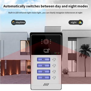 Sistema de <span class=keywords><strong>Videoportero</strong></span> con Intercomunicador <span class=keywords><strong>WiFi</strong></span> Tuya de 4 <span class=keywords><strong>Hilos</strong></span>, 1080P, Visión Nocturna, Impermeable, con Desbloqueo por Tarjeta, Compatible con 1/<span class=keywords><strong>2</strong></span>/3/4 Unidades - Product Image 3