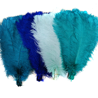 Vente en gros de panaches d'autruche teints blanchis de 18 à 20 pouces pour les décorations de fête Broadway Parties Home Decor Carnaval Costume Décoration