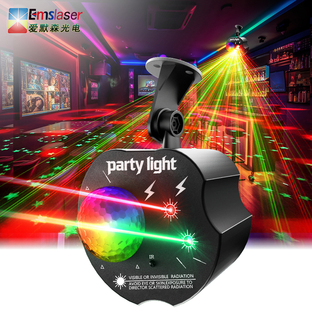 2026 New Product Apple Shape Disco Ball Lighting Magic Ball Laser Projection DJ Stage Party Lights