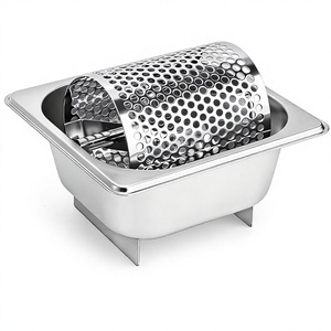 Rouleau à beurre en acier inoxydable avec support, qualité alimentaire, pour une application uniforme sur le pain et les burgers, idéal pour le barbecue et la grillade, compatible lave-vaisselle - Product Image 1