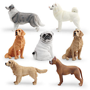 Kinderen Hond Ras Herkenning Speelgoed Gesimuleerde Pug Shiba Inu Dogo Golden Retriever Herder Hond Beeldje Set - Product Image 6
