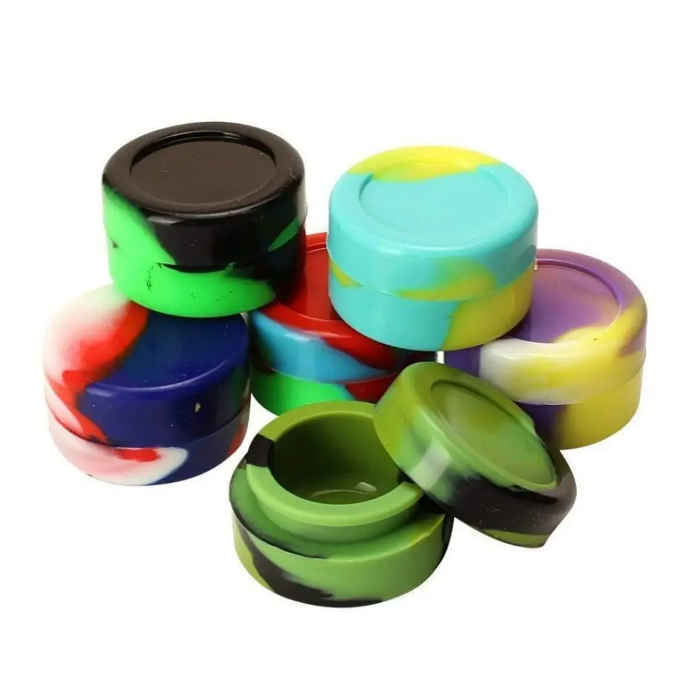3ml 5ml 7ml 10ml High Quality Custom Silicone Rubber Container Silicone Jars Concentrate Container 5 Ml Silicone Container