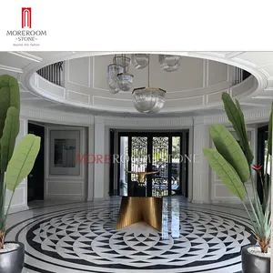 Villa mermer porselen karolar kakma tasarımı