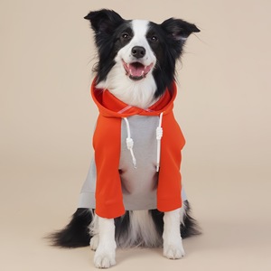 Felpa con Cappuccio per <span class=keywords><strong>Cani</strong></span> di Taglia Grande con Blocchi di Colore, Maniche Raglan, Traspirante, con Cordoncino, Abbigliamento per <span class=keywords><strong>Cani</strong></span> di Taglia Media e Grande, Border Collie - Product Image 1