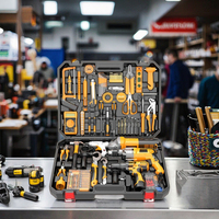 Kit Combiné Électroportatif : Ensemble Perceuse sans Fil, Clé à Main et Coffret d'Outils