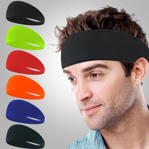 <b>Sports</b> <b>Headband</b> Quick Dry Breathable Sweatband For Women Running Yoga Cycling Solid Color Fitness Hair Tie - Product Image 1