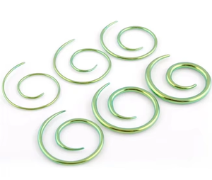 Acero inoxidable PVD Plateado 1-3mm Espiral Tapers <span class=keywords><strong>Ear</strong></span> Stretchers Piercing para el cuerpo Joyería - Product Image 4