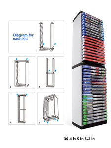 Dữ liệu ếch 36 tầng có thể tháo rời ps5 Trò chơi thẻ đĩa hộp lưu trữ đứng tháp chủ cho ps5 de/UHD/<span class=keywords><strong>PS4</strong></span>/Xbox loạt x/S CD hộp đĩa - Product Image 2