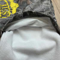 T-shirts personnalisés avec impression graphique Real Tree, en coton gaufré lourd, t-shirt à manches longues double couche camouflage personnalisé