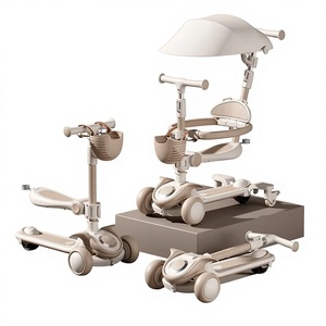 Nouvelle trottinette 8-en-1 pour enfants, voiture à roulettes, chariot de marche pour 0-6 ans, hauteur réglable, trottinette à 3 roues - Product Image 1