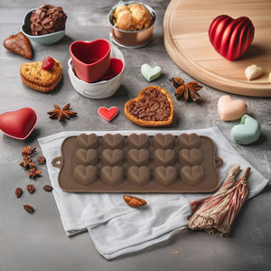 Premium Silicone <span class=keywords><strong>Coeur</strong></span> Mold15-Cavity 3D Bonbons <span class=keywords><strong>Moule</strong></span> Crème Glacée Gâteau <span class=keywords><strong>Moule</strong></span> Chocolat Réutilisable Dessert Outil - Product Image 6