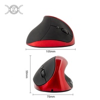 Souris droite sans fil USB optique pilote vertical rechargeable souris ergonomique pour ordinateur portable de jeu de bureau