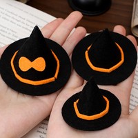 Mini chapeau de sorcière d'Halloween pour loisirs créatifs, poupées, cupcakes, bouteilles, chapeau en feutre pour hamster, costume pour petits animaux, chapeau de sorcier, décoration d'Halloween