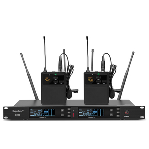 Nuevo Micrófono Inalámbrico UHF Profesional DR80 de 2 Canales para Conciertos, Presentaciones y Conferencias - Product Image 2