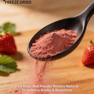 Gefreeze-droogd aardbeipoeder 100% puur, zonder toevoegingen, voedingskwaliteit, hoge anthocyanen, wateroplosbaar, bulkverpakking voor gezonde voeding en dranken - Product Image 3